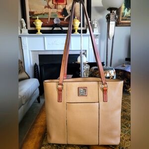 Donney & Bourke Tan Leather Tote Bag